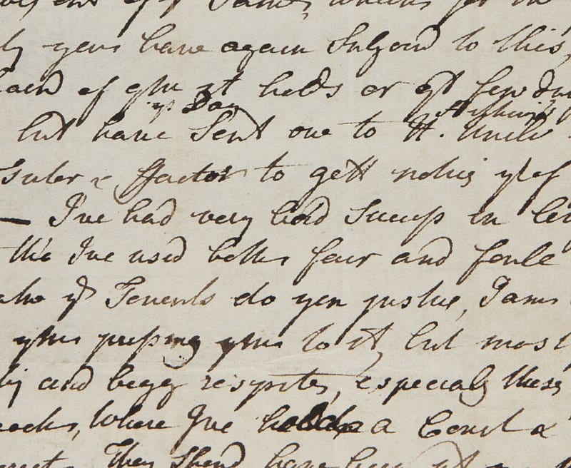 Excerpt of a Boswell letter