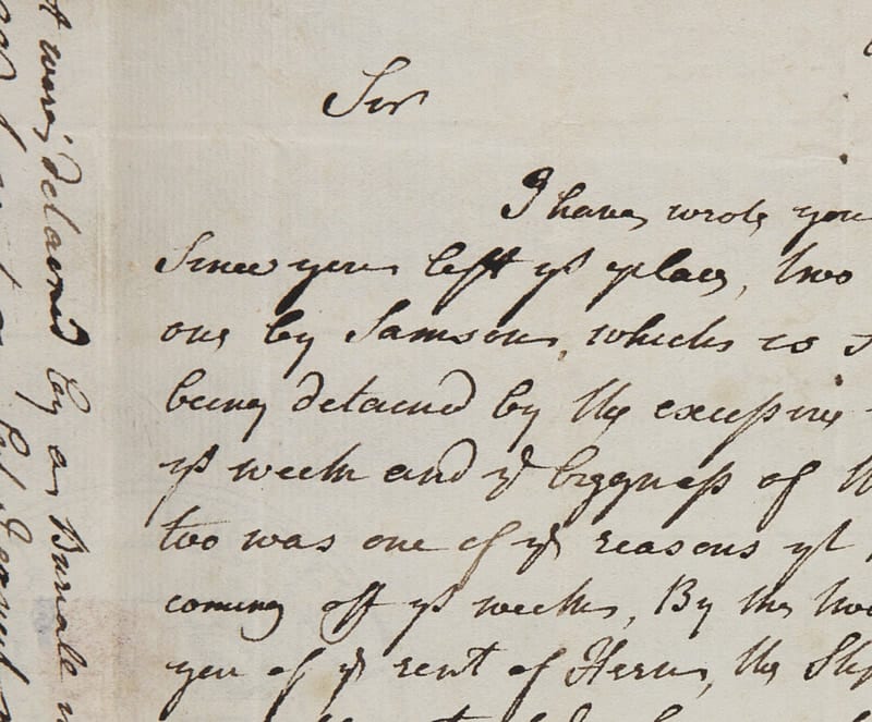 Excerpt of a Boswell letter